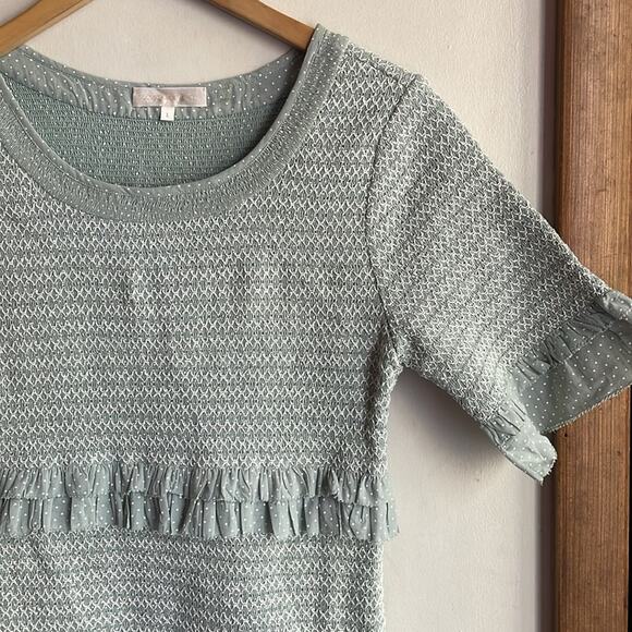 Love Shack Fancy Aveline Dress Seaglass - Picture 4 of 16